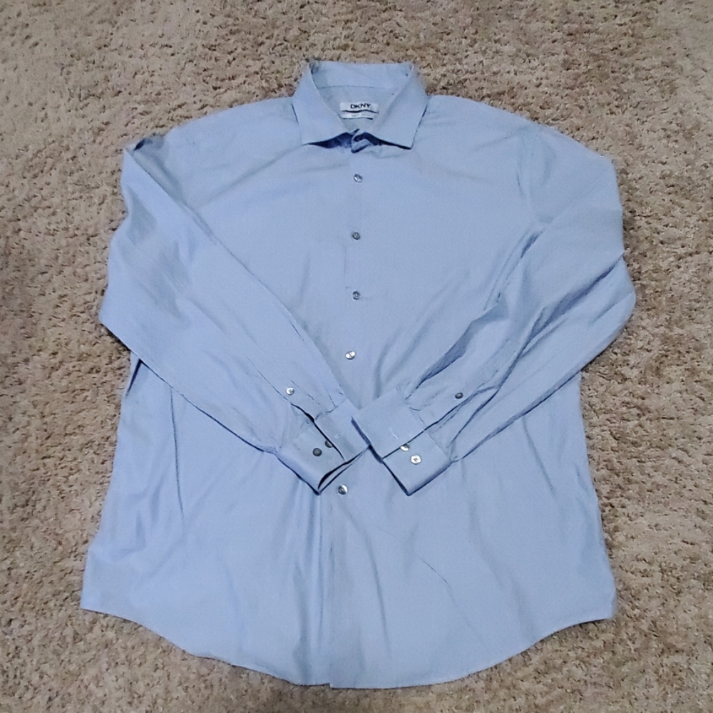DKNY striped slim-fit shirt